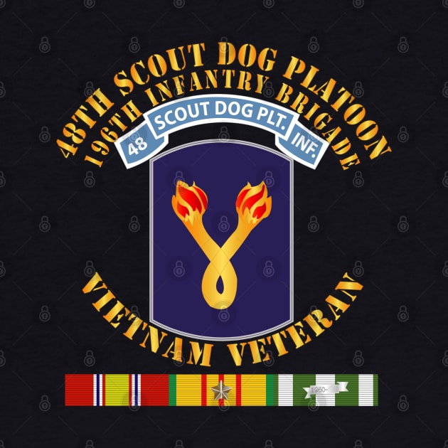 48th Inf Scout Dog Plt Tab w 196th Inf Bde w VN SVC by twix123844